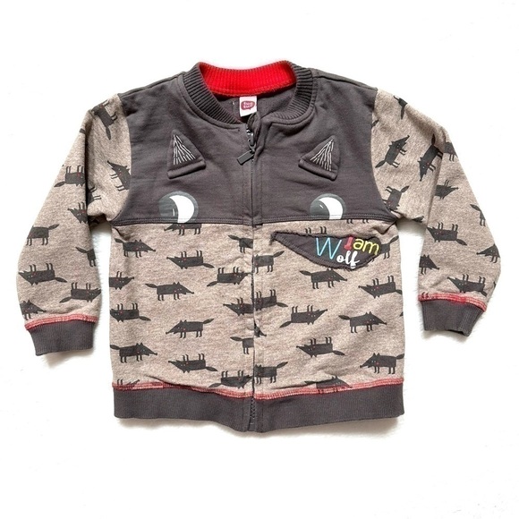 TUC TUC Spain I AM WOLF Toddler Jacket Front Zipper 18 Mo - Picture 1 of 8